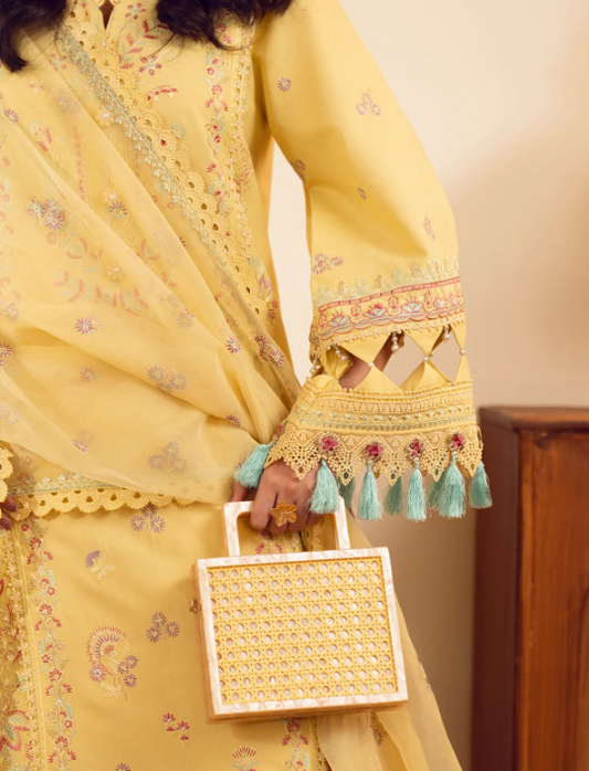 3 Piece - Embroidered Lawn Suit Unstitched