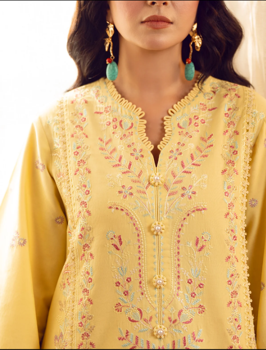3 Piece - Embroidered Lawn Suit Unstitched