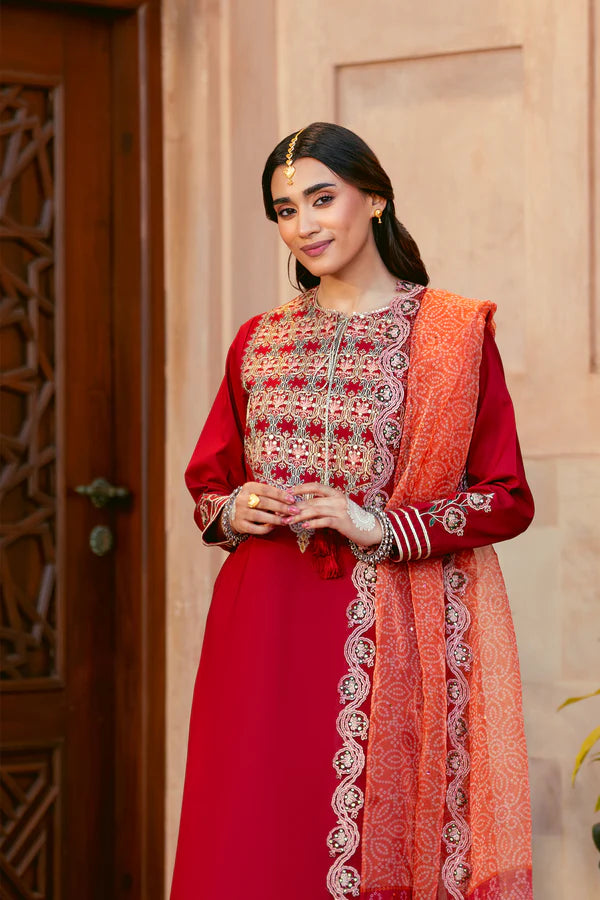 3 Piece - Premium Embroidered Lawn Suit