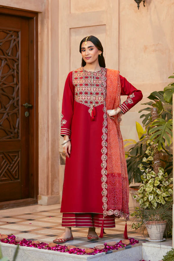 3 Piece - Premium Embroidered Lawn Suit