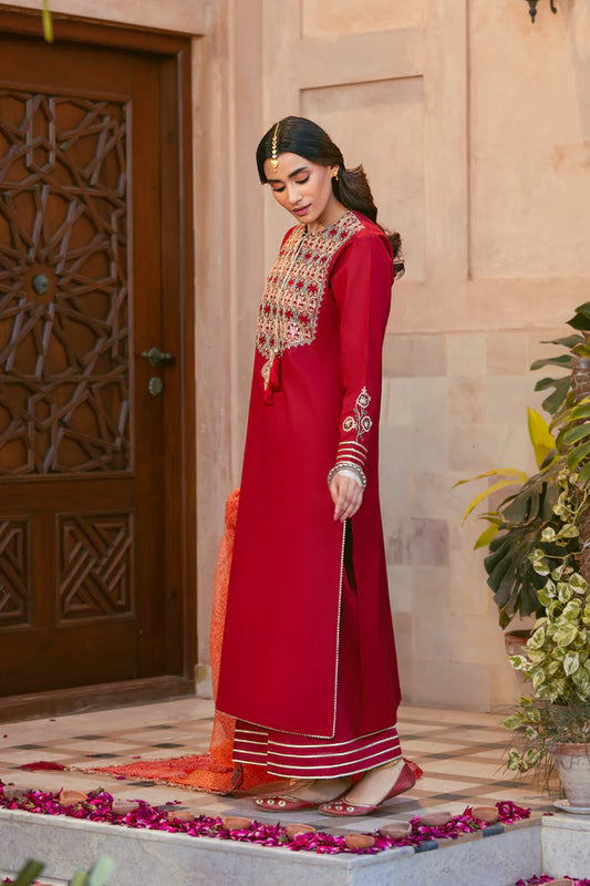 3 Piece - Premium Embroidered Lawn Suit