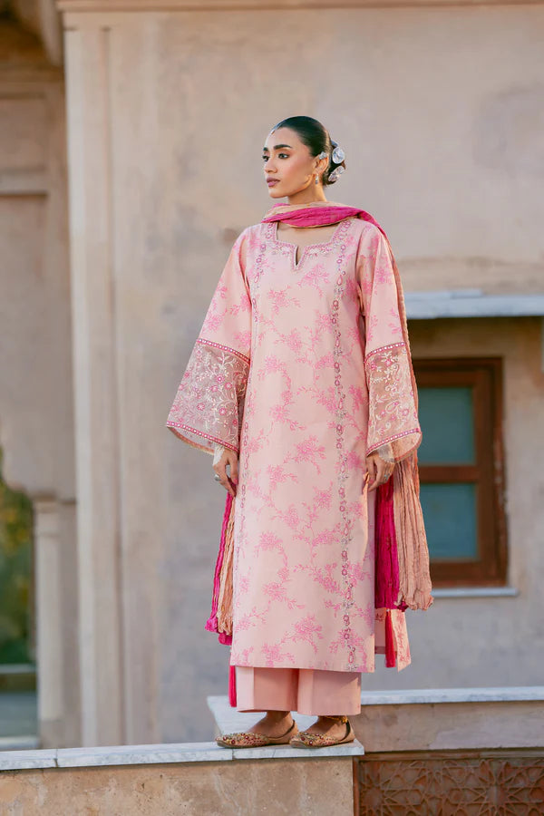 3 Piece - Premium Embroidered Lawn Suit
