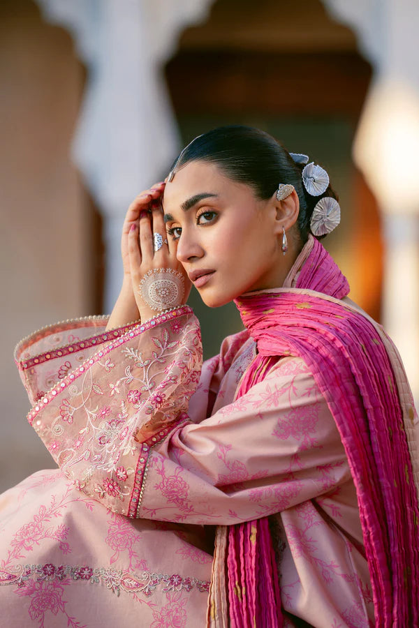 3 Piece - Premium Embroidered Lawn Suit