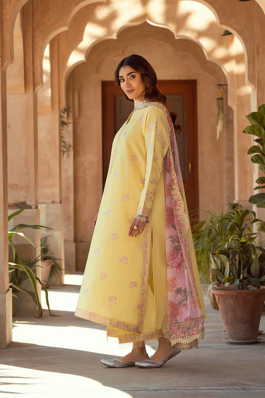 3 Piece - Premium Embroidered Lawn Suit