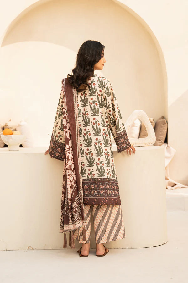 3 Piece - Printed and Embroidered Lawn Suit
