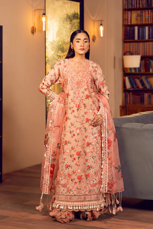 3 Piece - Embroidered Lawn Suit Unstitched