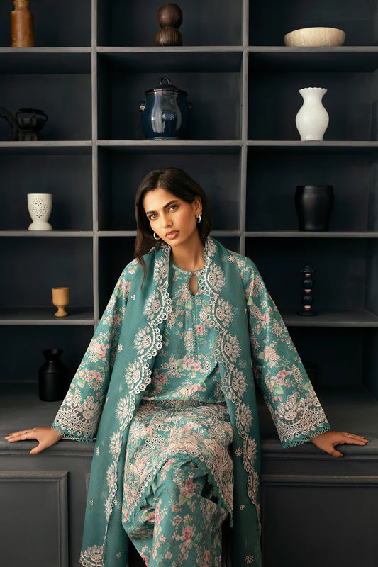 3 Piece - Embroidered Lawn Suit Unstitched
