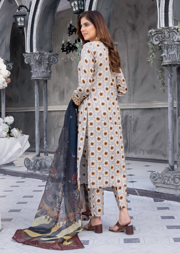 Cotton Silk Casual 3 PC Kurta Set