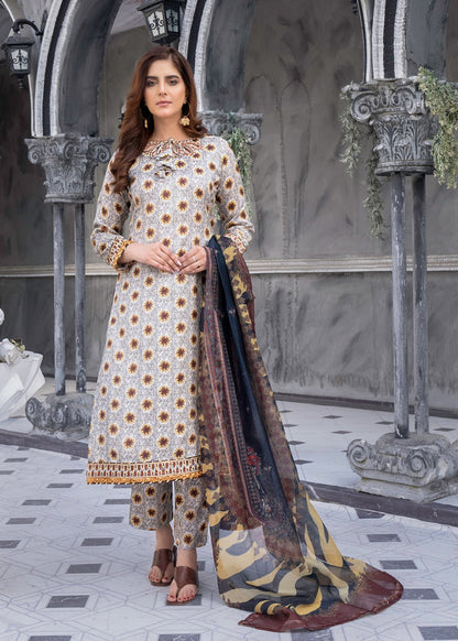 Cotton Silk Casual 3 PC Kurta Set
