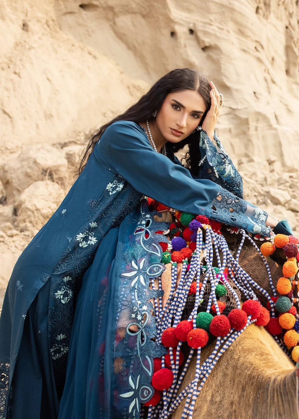 Fancy Wear Cotton Dress Twilight With Chiffon Dupatta