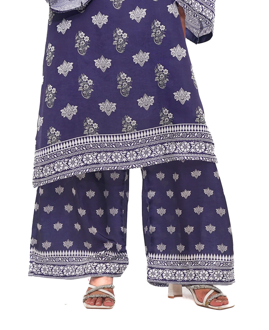 Midnight Damask – Printed Premium Silk 2-Piece Suit