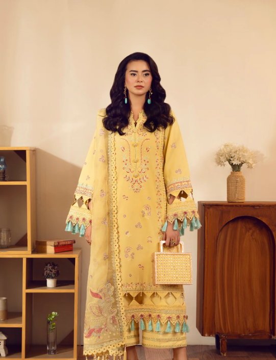 3 Piece - Embroidered Lawn Suit Unstitched