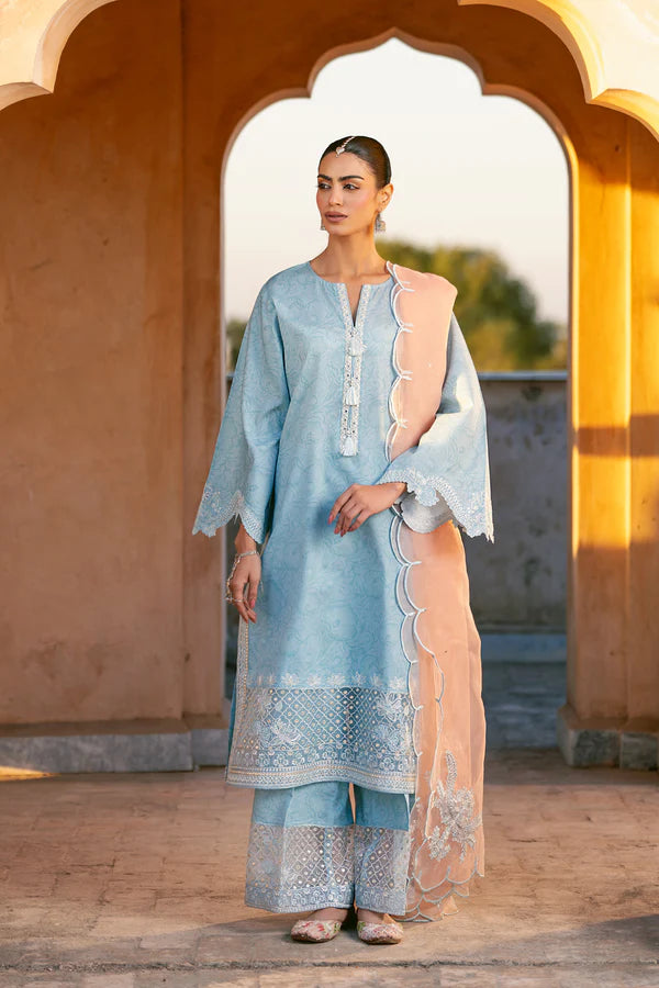 3 Piece - Premium Embroidered Lawn Suit