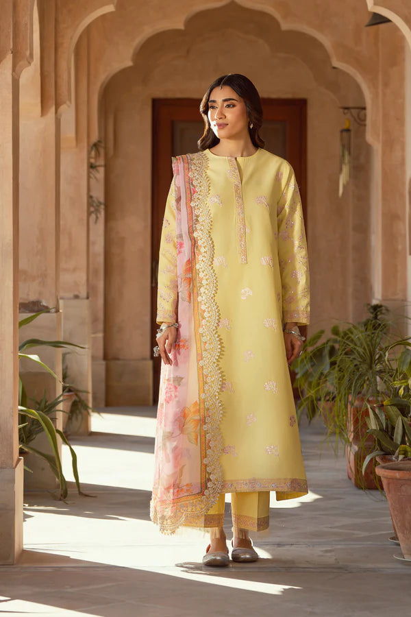 3 Piece - Premium Embroidered Lawn Suit