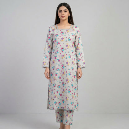 Pastel Ditsy Floral – Printed 2-Piece Lawn Suit
