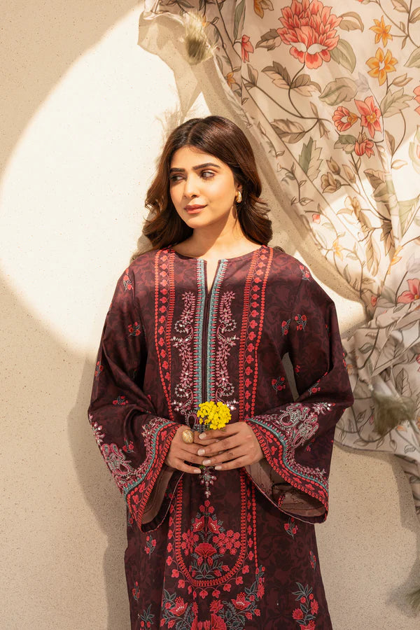 3 Piece - Printed and Embroidered Lawn Suit