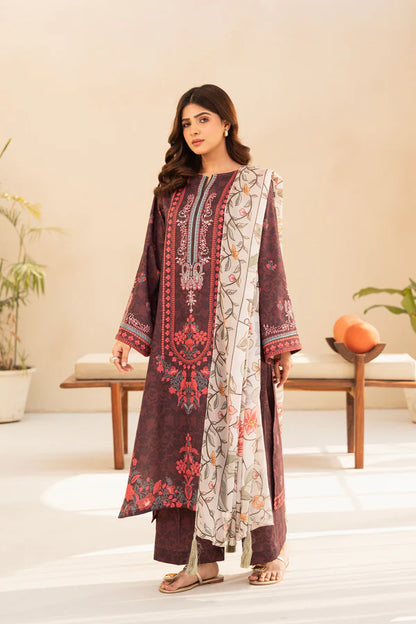 3 Piece - Printed and Embroidered Lawn Suit