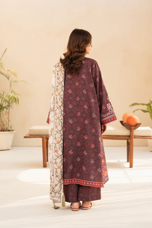 3 Piece - Printed and Embroidered Lawn Suit
