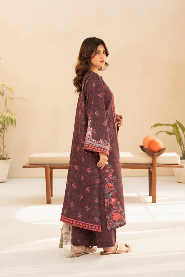 3 Piece - Printed and Embroidered Lawn Suit