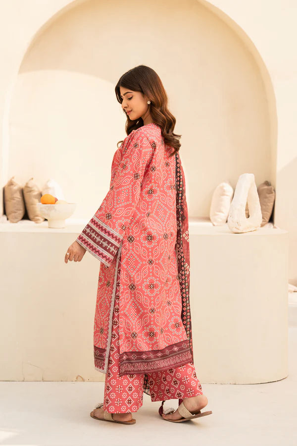 3 Piece - Printed and Embroidered Lawn Suit