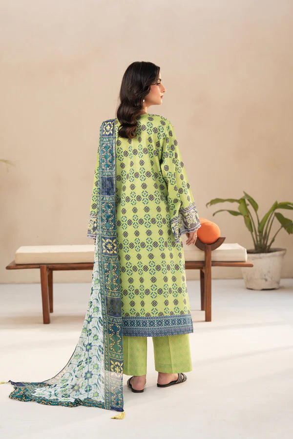 3 Piece - Printed and Embroidered Lawn Suit