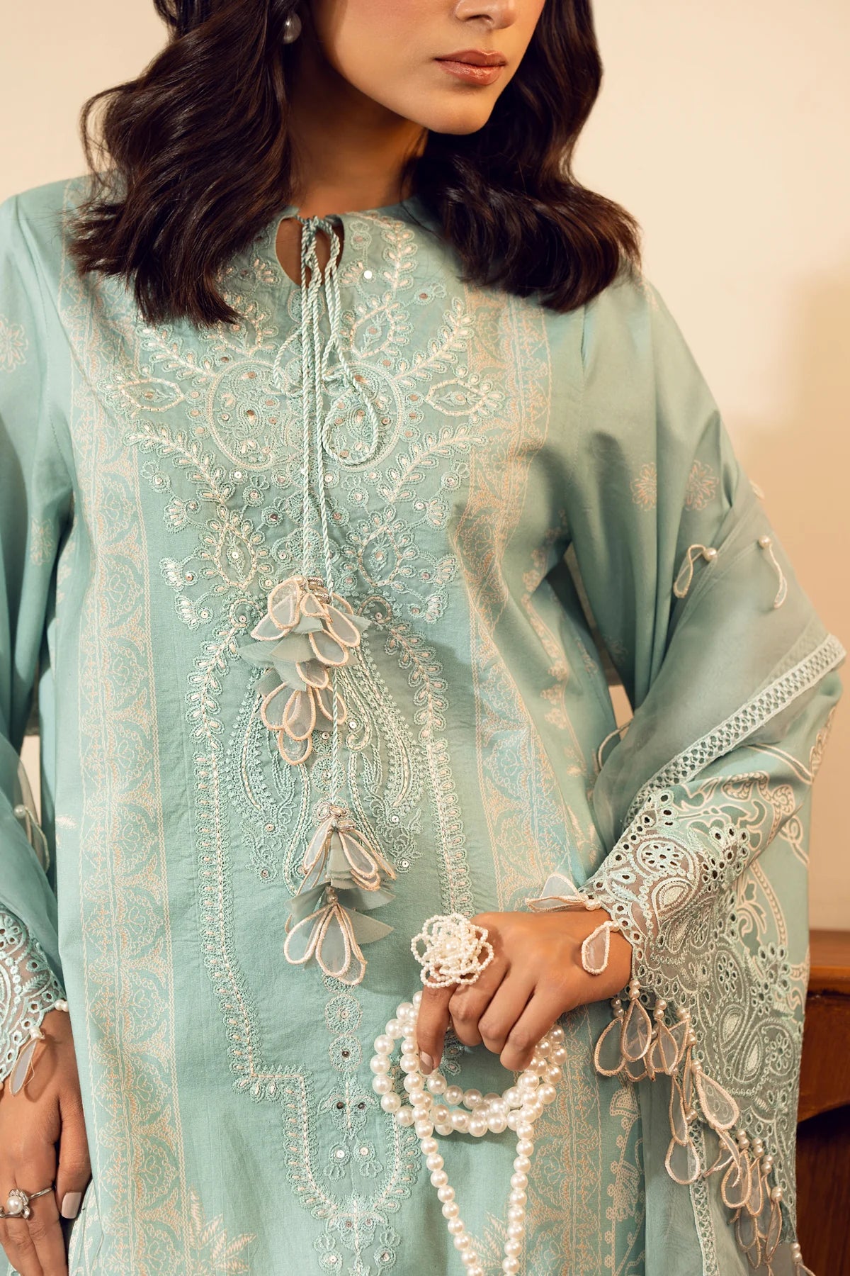 3 Piece - Embroidered Lawn Suit Unstitched