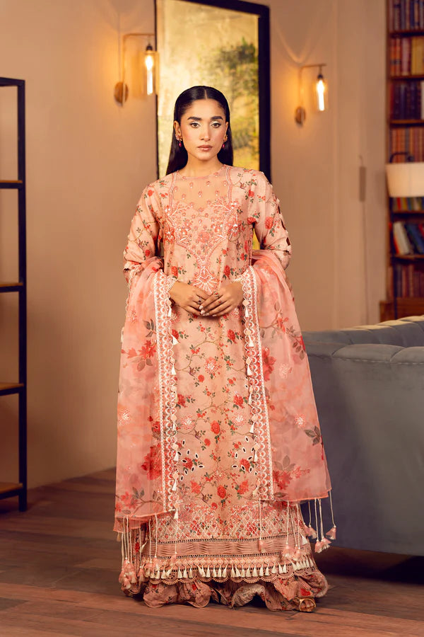 3 Piece - Embroidered Lawn Suit Unstitched