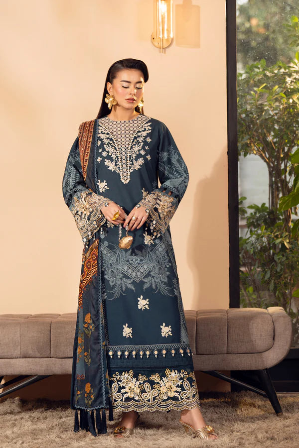 3 Piece - Embroidered Lawn Suit Unstitched