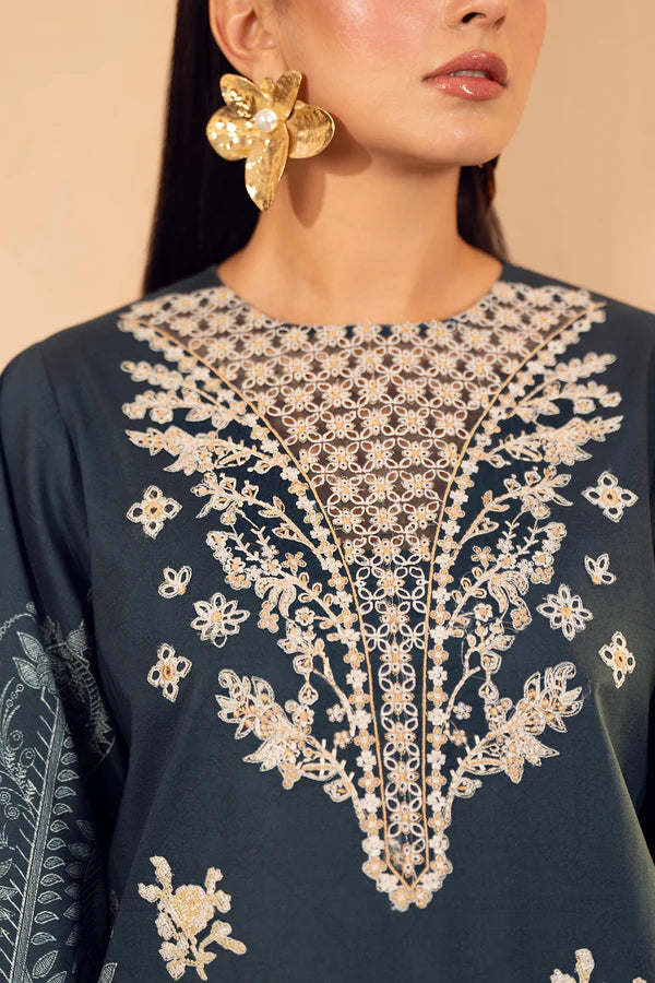 3 Piece - Embroidered Lawn Suit Unstitched