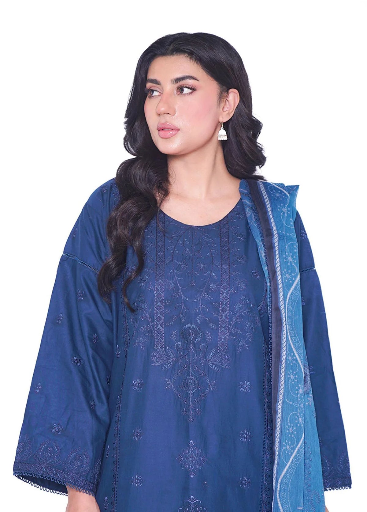 Royal Sapphire – Embroidered Premium 3-Piece Lawn Suit