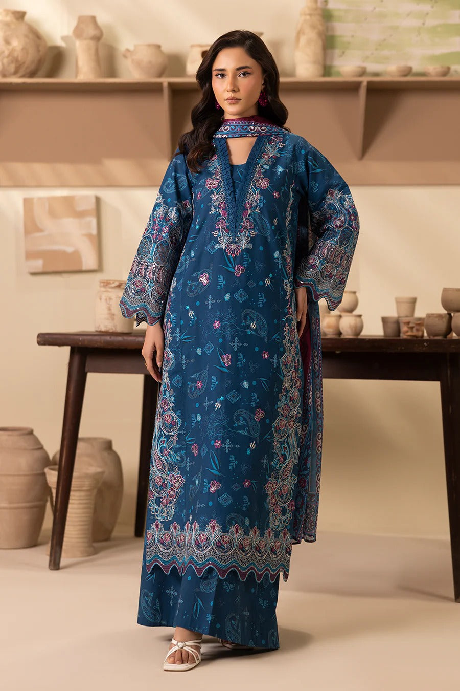 Cambric Cotton 3 Pc Printed