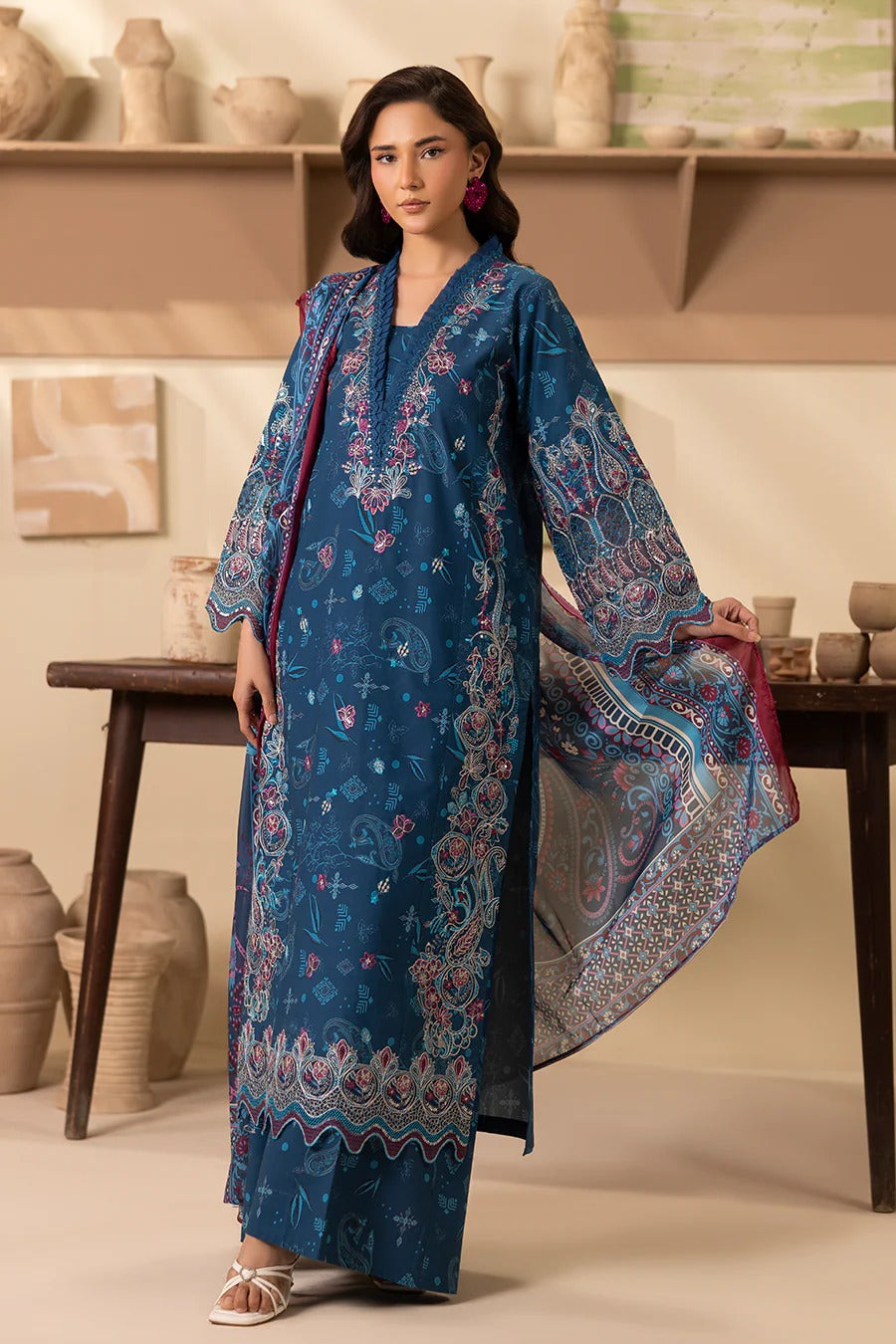 Cambric Cotton 3 Pc Printed