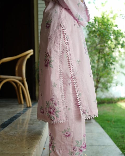 Blush Blossom – Premium 3-Piece Printed Lawn Suit