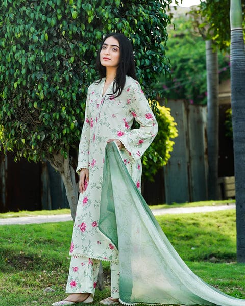 Meadow Breeze – Premium 3-Piece Printed Lawn Suit